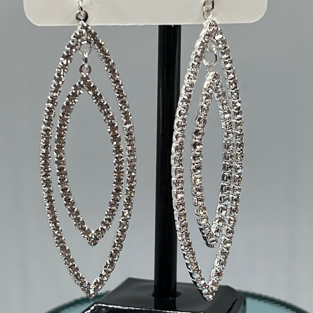 Baubles Chandelier Austrian Crystal Silver Earrings $12 EA or Bundle 3/$20